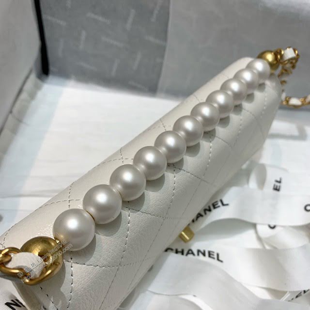 Chanel女包 香奈兒專櫃最新款珍珠包woc Chane鏈子小包  djc3885